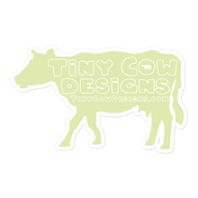Load image into Gallery viewer, "Moo Merch" Cow Sticker - Green