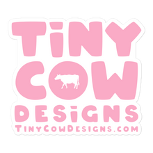 Load image into Gallery viewer, "Moo Merch" Logo Sticker - Light Pink