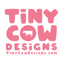 Load image into Gallery viewer, "Moo Merch" Logo Sticker - Dark Pink