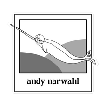 Load image into Gallery viewer, "Andy Narwhal" - Sticker