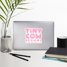 Load image into Gallery viewer, "Moo Merch" Logo Sticker - Light Pink