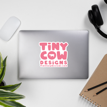 Load image into Gallery viewer, "Moo Merch" Logo Sticker - Dark Pink