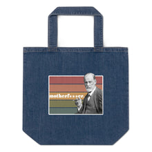 Load image into Gallery viewer, "Freud's Not Invited to Many Parties" - Denim Tote Bag