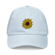 Load image into Gallery viewer, "Sunflower" Embroidered Pastel Hat