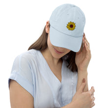 Load image into Gallery viewer, "Sunflower" Embroidered Pastel Hat