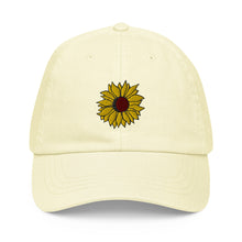 Load image into Gallery viewer, "Sunflower" Embroidered Pastel Hat