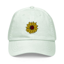 Load image into Gallery viewer, "Sunflower" Embroidered Pastel Hat
