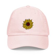 Load image into Gallery viewer, "Sunflower" Embroidered Pastel Hat