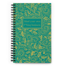 Load image into Gallery viewer, "Flowery Language" - Spiral notebook (dotted pages)
