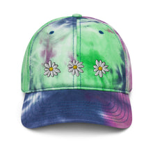 Load image into Gallery viewer, "Daisies" Embroidered Tie Dye Hat