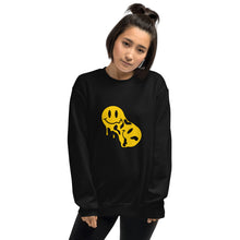 Load image into Gallery viewer, "Melting Smileys" - Unisex Crew Neck Sweatshirt