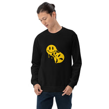 Load image into Gallery viewer, "Melting Smileys" - Unisex Crew Neck Sweatshirt