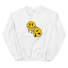 Load image into Gallery viewer, "Melting Smileys" - Unisex Crew Neck Sweatshirt