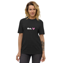 Load image into Gallery viewer, "No<3" - 100% Recycled Fabric Tee