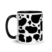 Load image into Gallery viewer, "Moo Merch" Mug - Black Cow Print