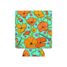 Load image into Gallery viewer, California Poppies Can Cooler
