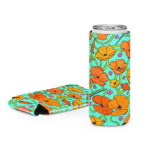 Load image into Gallery viewer, California Poppies Can Cooler
