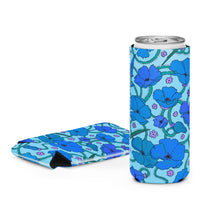 Load image into Gallery viewer, Blue Poppies Can cooler
