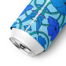 Load image into Gallery viewer, Blue Poppies Can cooler
