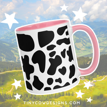 Load image into Gallery viewer, Black Cow Print Mug
