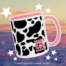 Load image into Gallery viewer, ✩ Tiny Cow Designs ✩ | Black Cow Print Mug
