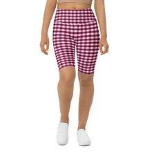 Load image into Gallery viewer, Biker Shorts - Berry Gingham
