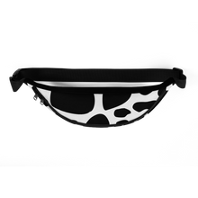 Load image into Gallery viewer, &quot;Moo Merch&quot; Fanny Pack - Black Cow Print
