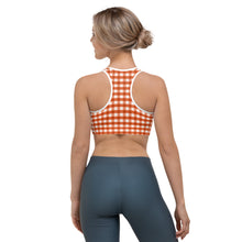 Load image into Gallery viewer, Sports Bra - Fireside Gingham
