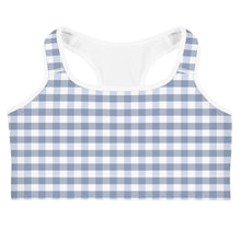 Load image into Gallery viewer, Sports Bra - Foggy Gingham
