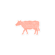 Load image into Gallery viewer, &quot;Moo Merch&quot; Cow Sticker - Peach
