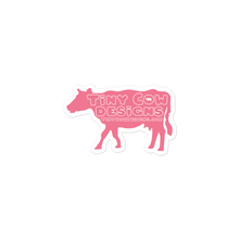 Load image into Gallery viewer, &quot;Moo Merch&quot; Cow Sticker - Dark Pink
