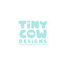 Load image into Gallery viewer, &quot;Moo Merch&quot; Logo Sticker - Blue
