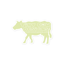Load image into Gallery viewer, &quot;Moo Merch&quot; Cow Sticker - Green
