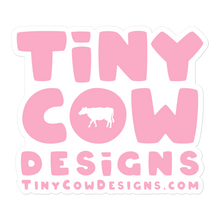Load image into Gallery viewer, &quot;Moo Merch&quot; Logo Sticker - Light Pink
