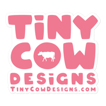 Load image into Gallery viewer, &quot;Moo Merch&quot; Logo Sticker - Dark Pink
