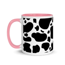 Load image into Gallery viewer, &quot;Moo Merch&quot; Mug - Black Cow Print
